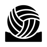 volleyball glyph icon