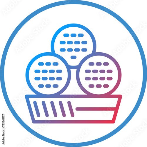 Vector Design Falafel Icon Style