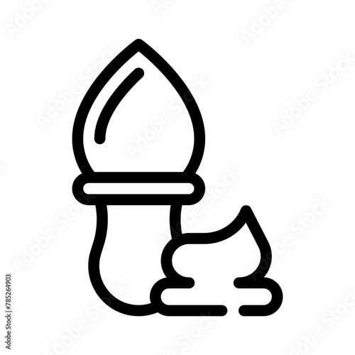 shaving cream line icon