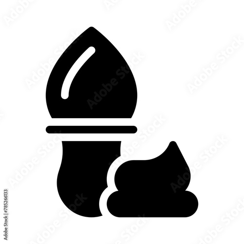 shaving cream glyph icon
