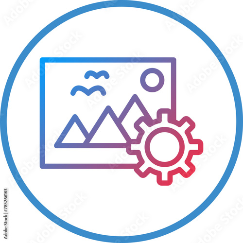 Vector Design Image Correction Icon Style