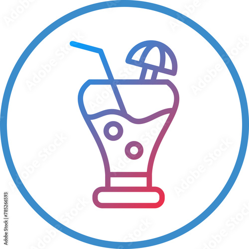 Vector Design Pina Colada Icon Style