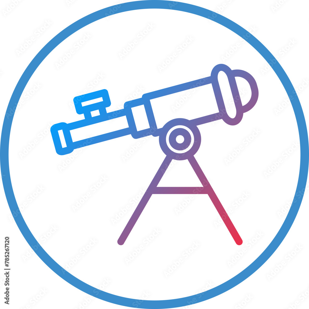 Vector Design Telescope Icon Style Vector Design Telescope Icon Style