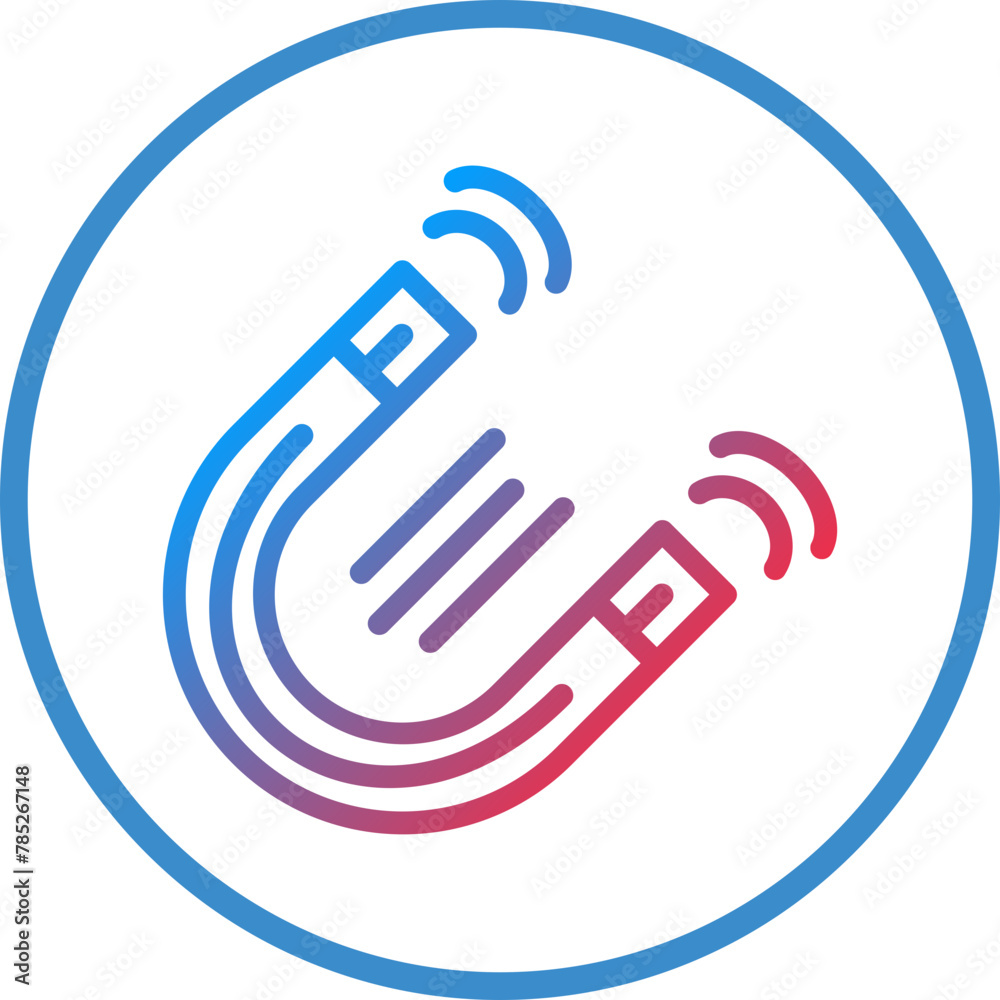 Vector Design Magnet Icon Style Vector Design Magnet Icon Style