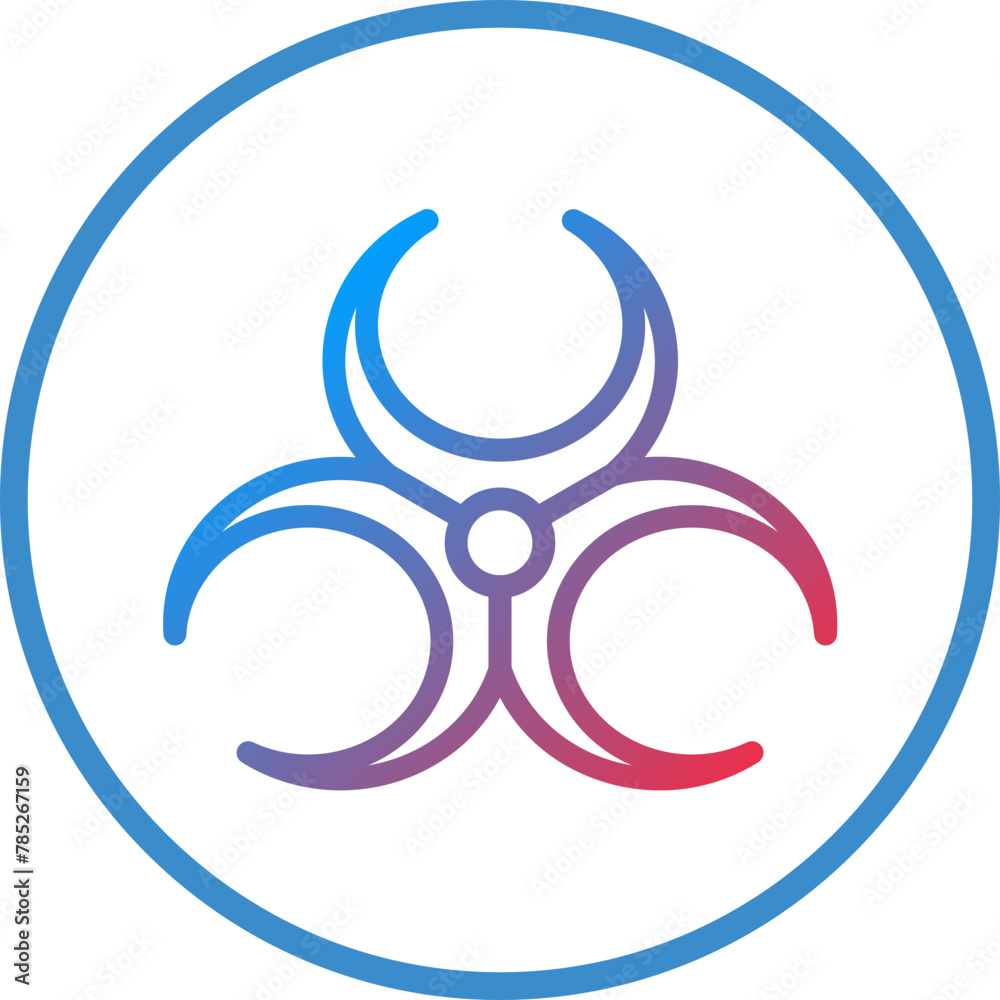 Vector Design Biohazard Icon Style Vector Design Biohazard Icon Style