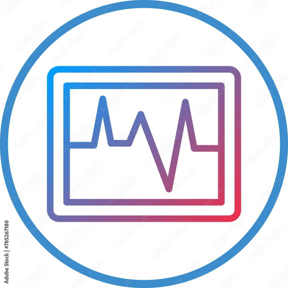 Vector Design Electrocardiogram Icon Style Vector Design Electrocardiogram Icon Style