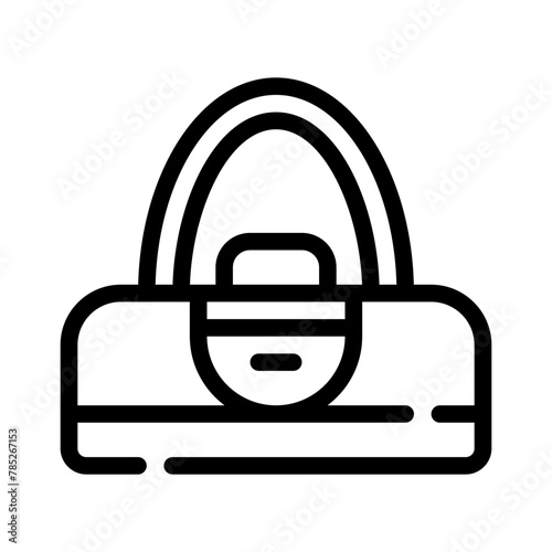 duffle bag line icon