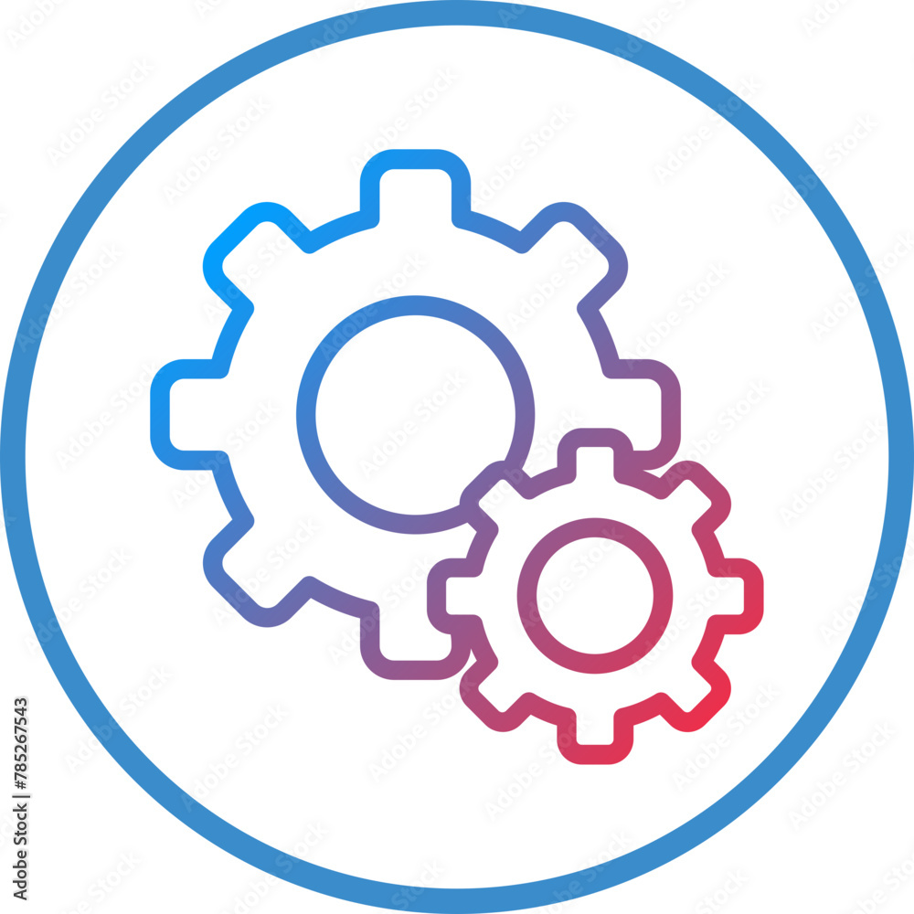 Vector Design Gears Icon Style Vector Design Gears Icon Style