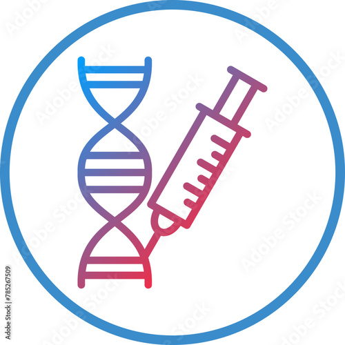 Vector Design Genetic Engineering Icon Style