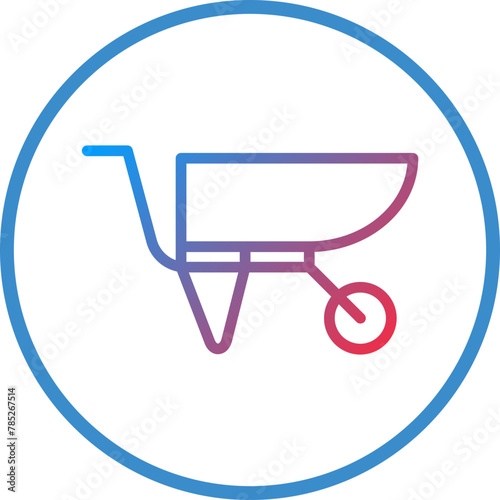 Vector Design Wheelbarrow Icon Style