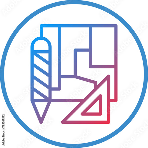 Vector Design Engineering Sketch Icon Style