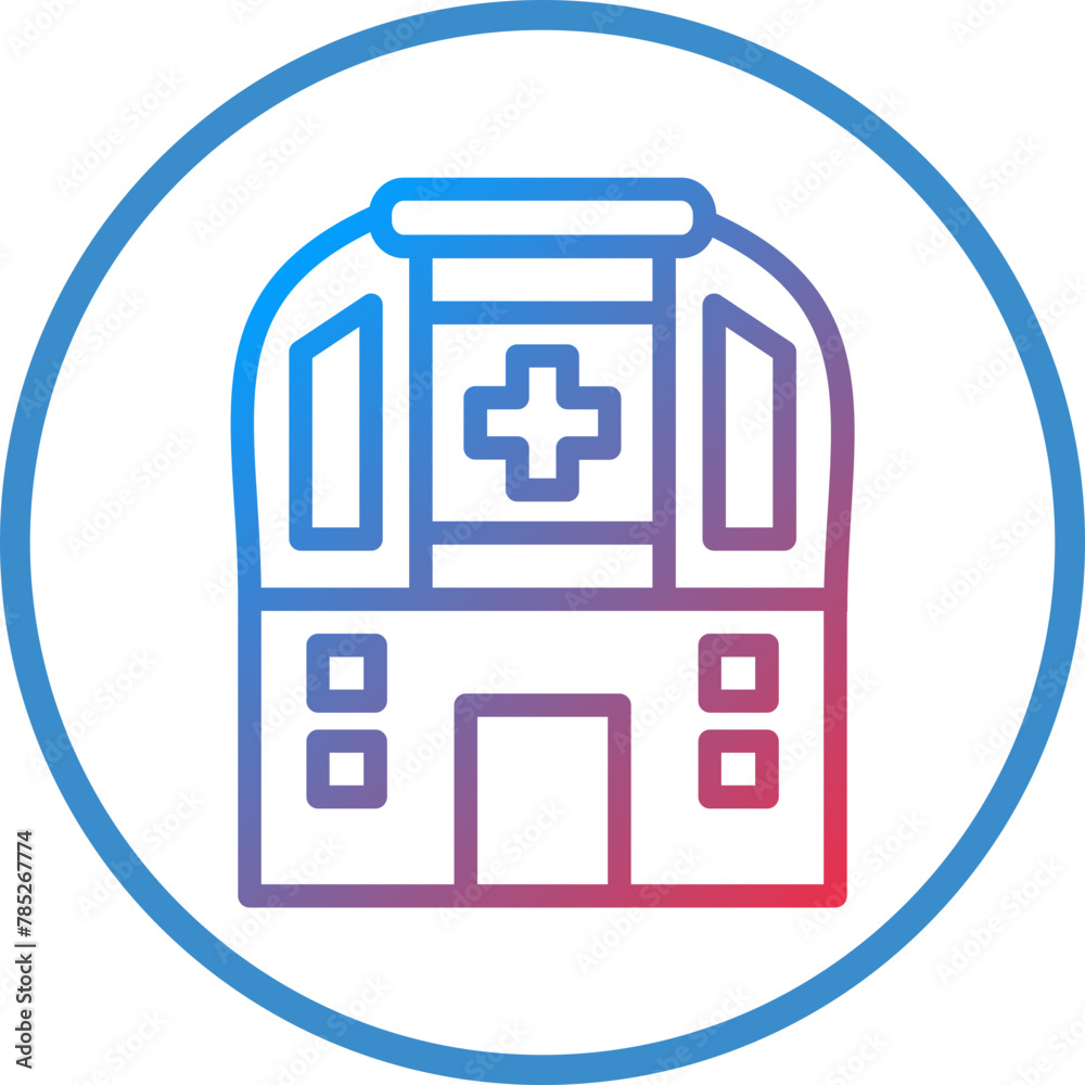 Vector Design Hospital Icon Style Vector Design Hospital Icon Style