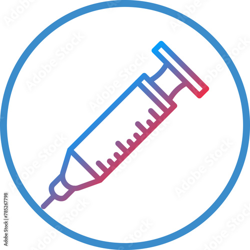 Vector Design Syringe Icon Style