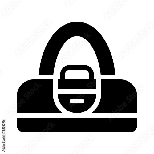 duffle bag glyph icon