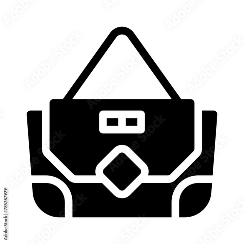 handbag glyph icon