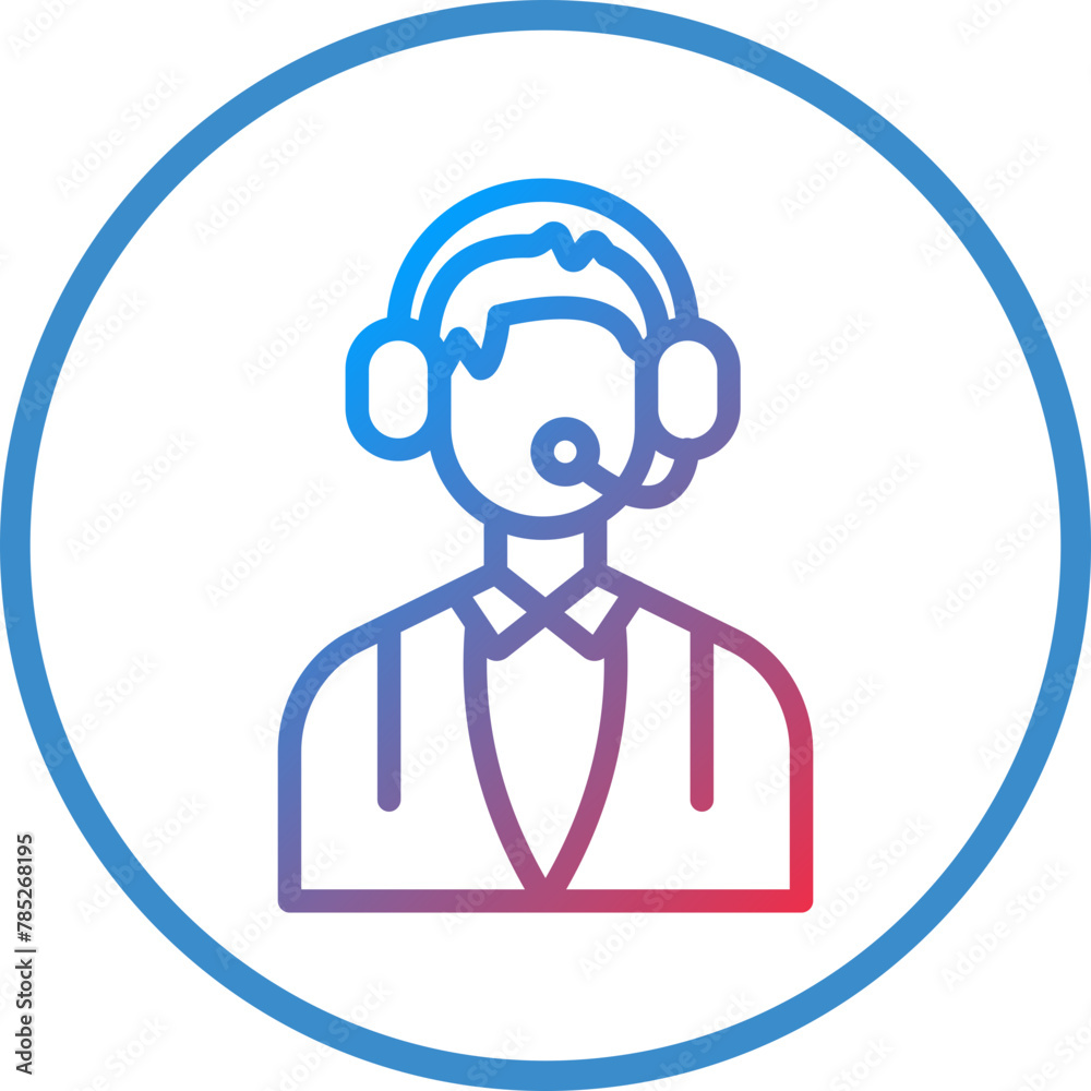 Vector Design Customer Service Icon Style Vector Design Customer Service Icon Style