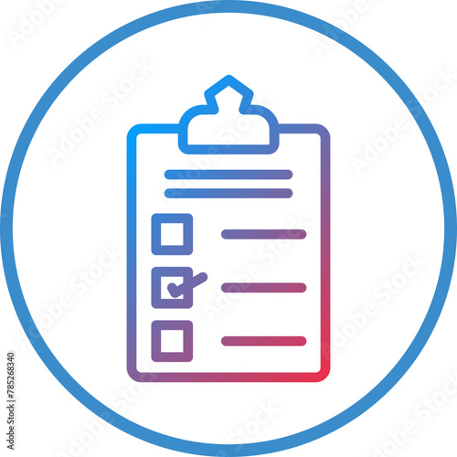 Vector Design Checklist Icon Style