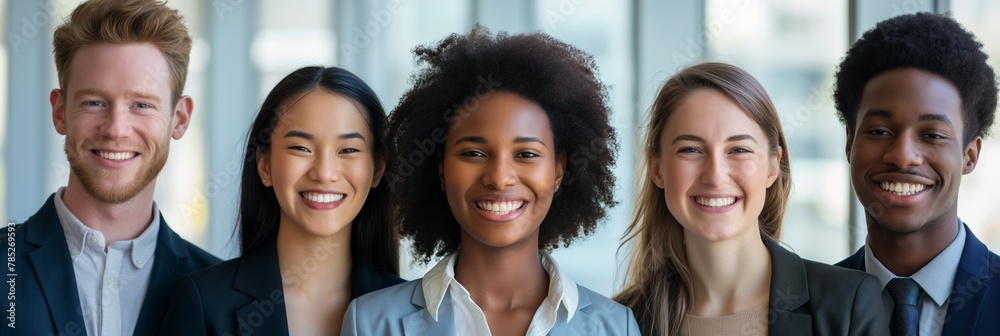 group of young business people with different ethnicity work together as a team group of young business people with different ethnicity work together as a team