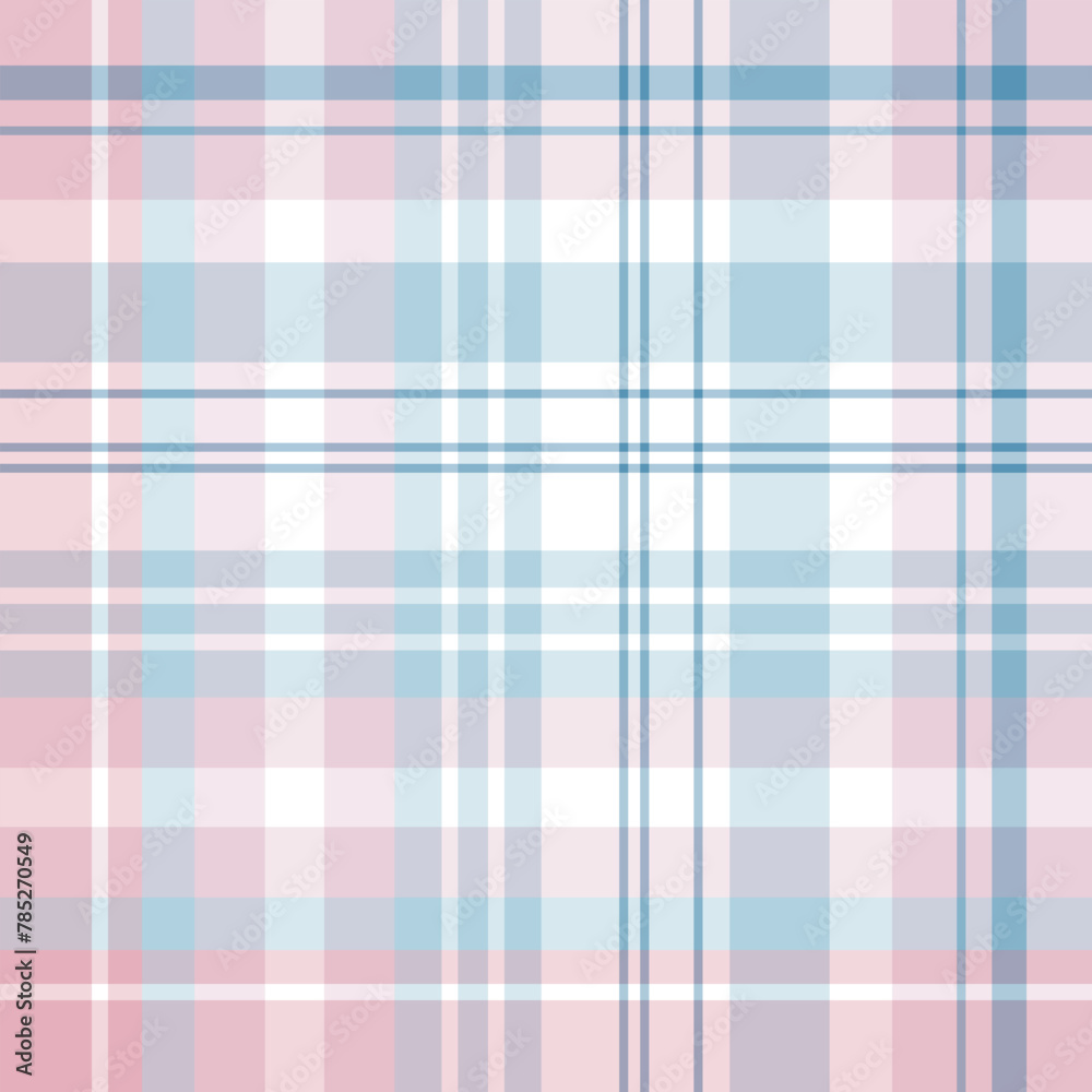 Seamless pattern in wondrous white, blue and pink colors for plaid, fabric, textile, clothes, tablecloth and other things. Vector image. Seamless pattern in wondrous white, blue and pink colors for plaid, fabric, textile, clothes, tablecloth and other things. Vector image.