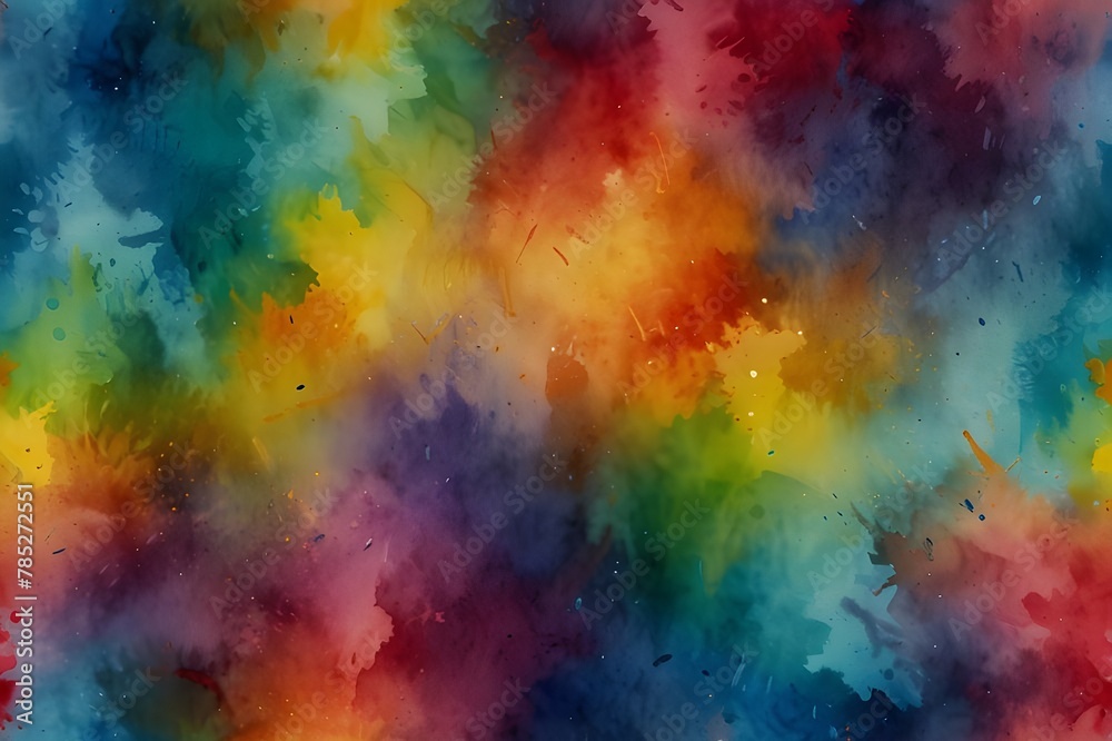 A lovely abstraction created by slowly blending liquid paints into an abstract background that is vibrant and abstract. - obrazy, fototapety, plakaty 