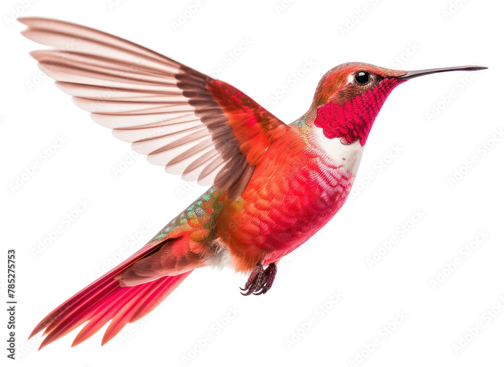 Naklejka premium PNG Hummingbird animal flying beak