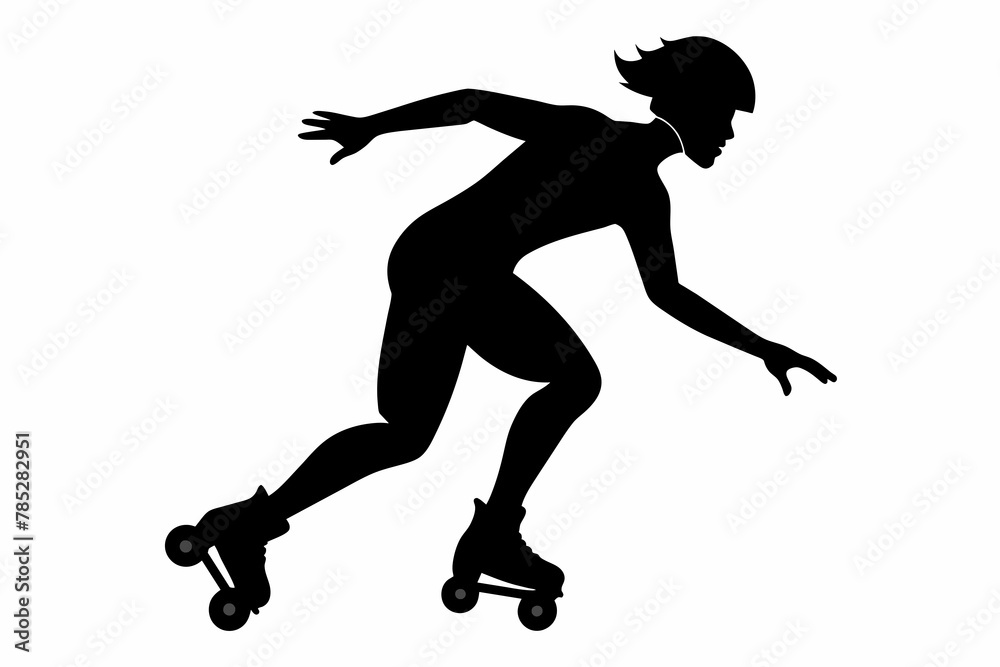 Patinate silhouette vector illustration Patinate silhouette vector illustration