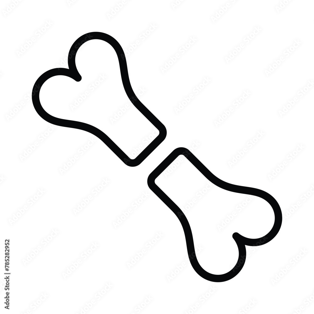 fracture icon line vector design fracture icon line vector design
