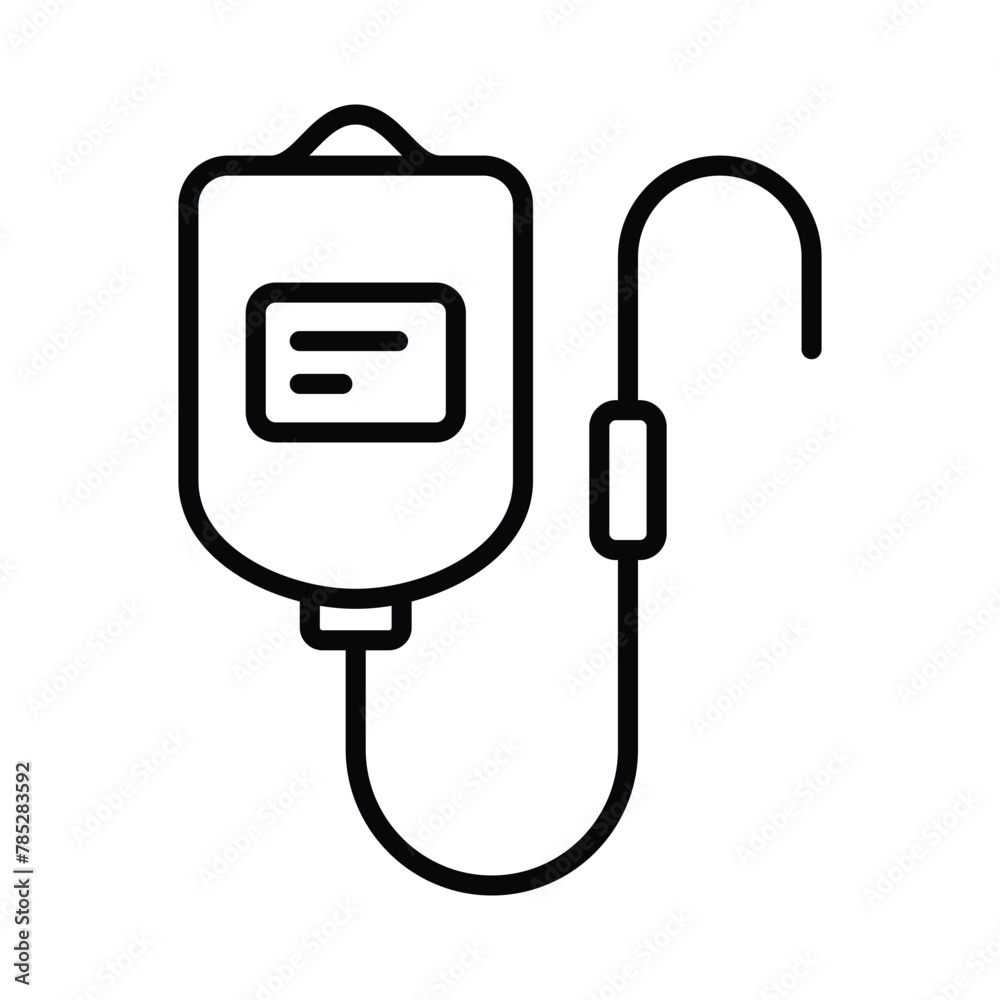 infusion medicine icon line vector design infusion medicine icon line vector design