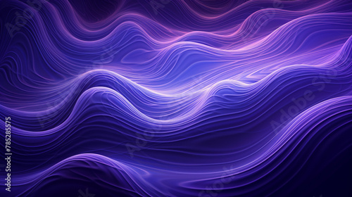 abstract purple waves on dark background.