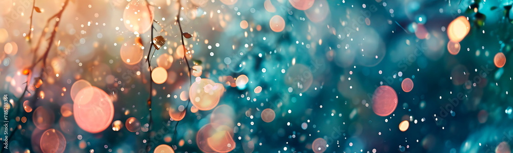 background filled with bokeh, with abstract elements, combining softness and sophistication.