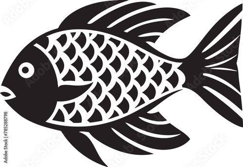 Expressive Fish Logo Concept with Captivating Expression