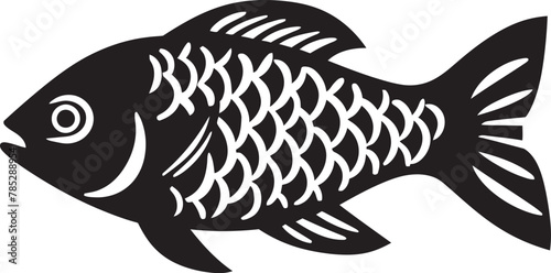 Futuristic Fish Icon Design with Innovative Elements