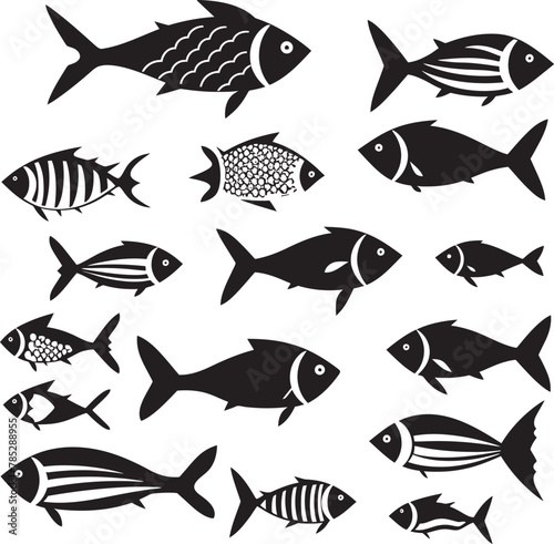 Intricate Fish Logo Concept with Intricate Details