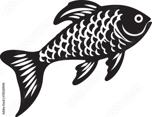 Abstract Fish Logo for Tech Companies