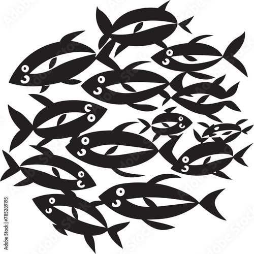 Chic Fish Icon in Vector Format