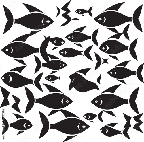 Stylish Fish Logo for Businesses with Underwater Theme