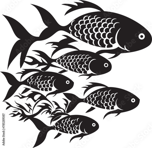 Contemporary Fish Logo Idea with 3D Effect