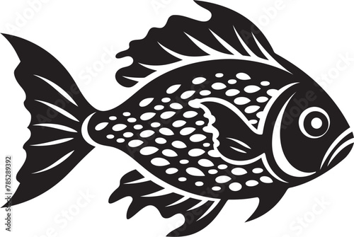 Bold Fish Symbol Vector Art with Bold Typography