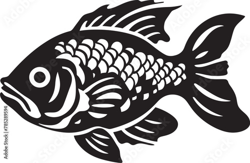 Vibrant Fish Logo for Entertainment Brands with Vibrant Colors