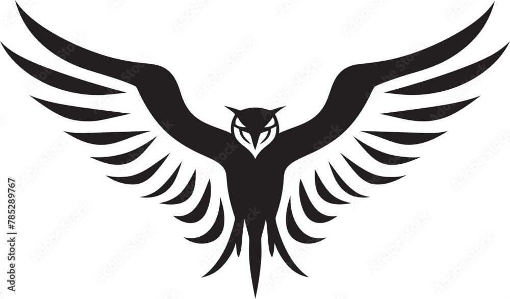 Obraz premium Titmouse in Vector Flight Mode