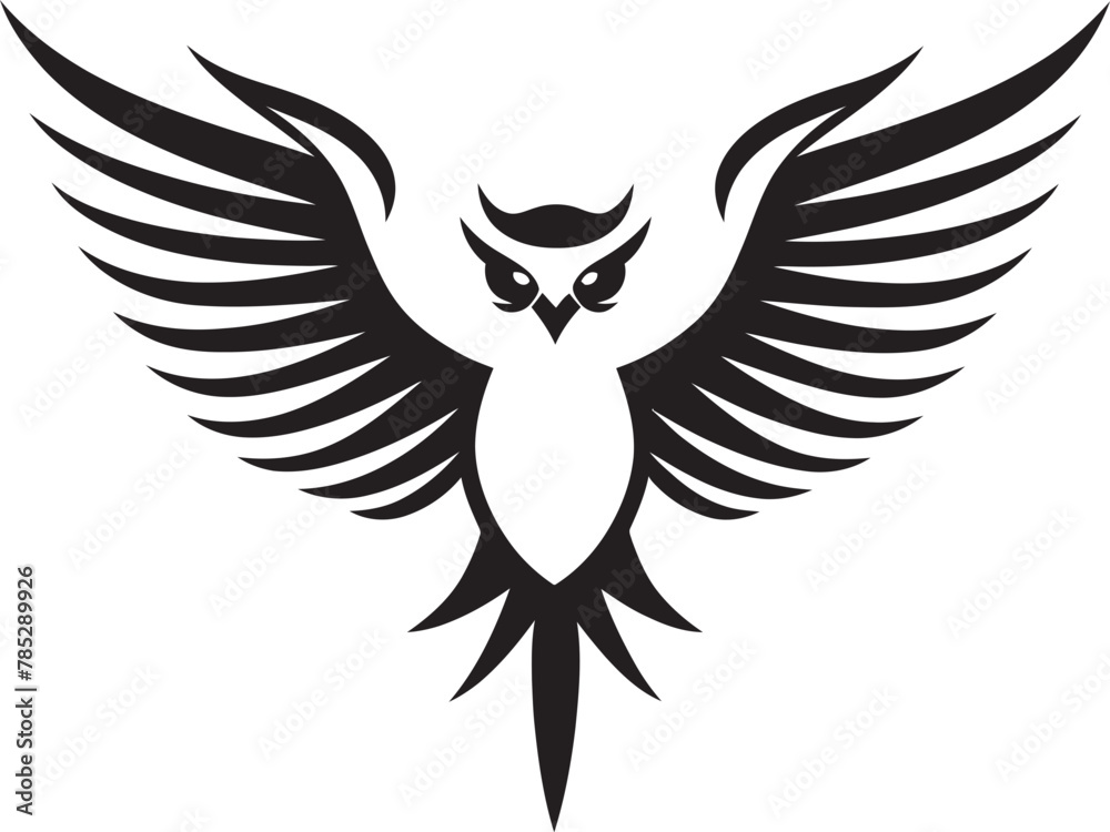 Obraz premium Eagle Owl in Vector Flight Pose