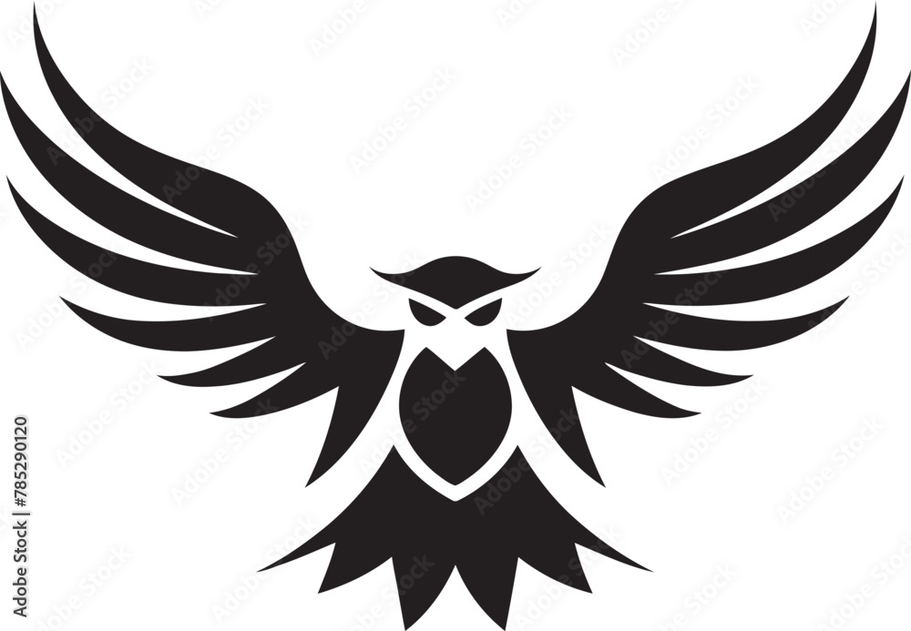 Obraz premium Rook in Detailed Vector Art