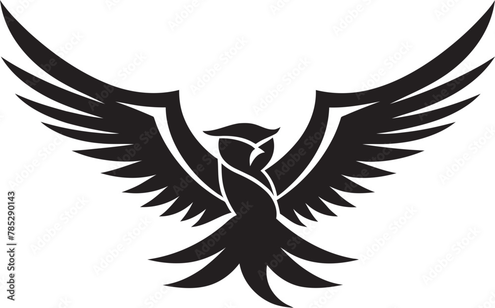 Obraz premium Eagle Owl in Vector Flight Pose