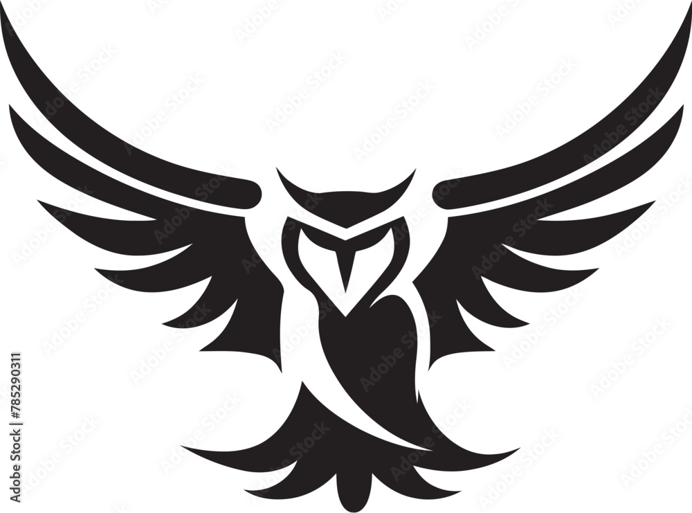 Obraz premium Fluttering Freedom Bird Vector Graphic