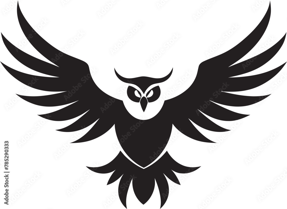 Obraz premium Celestial Choreography Bird Vector Illustration
