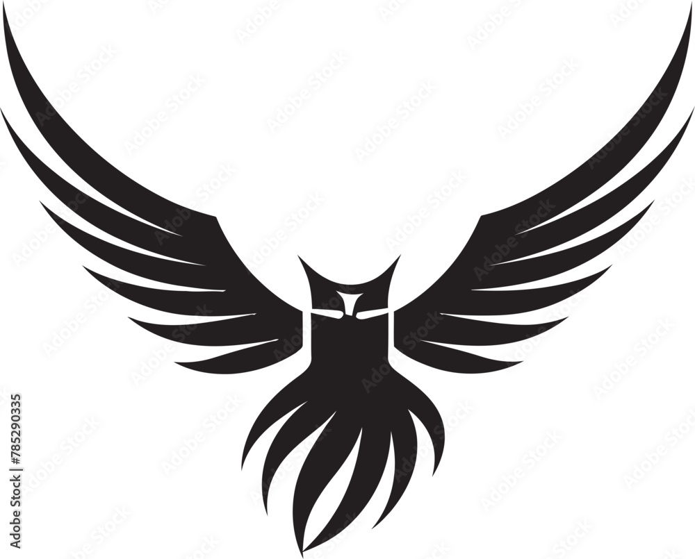 Graceful Flight Avian Vector Illustration Graceful Flight Avian Vector Illustration
