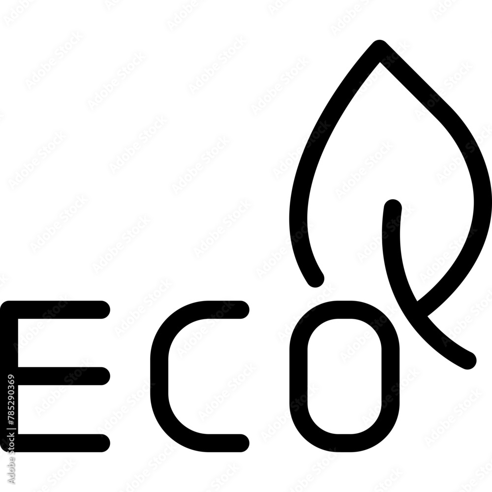 Fototapeta premium Eco Icon