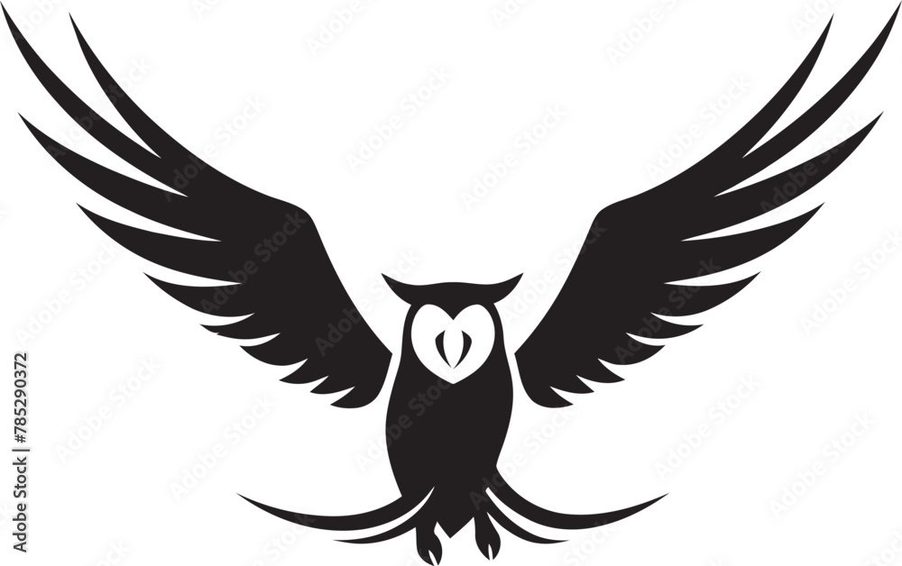 Obraz premium Aerial Symphony Flying Bird Vector Scene