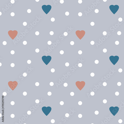 seamless pattern with hearts