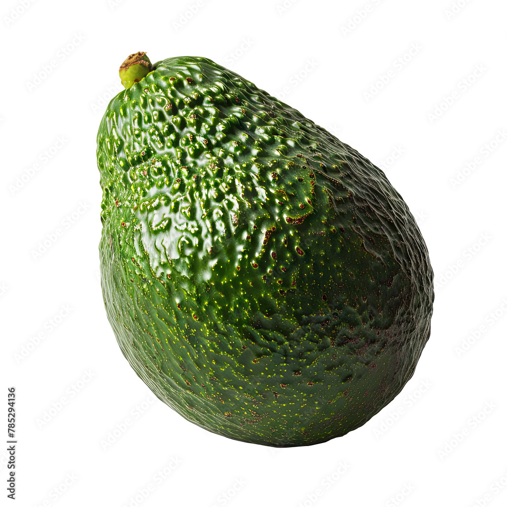 Whole Avocado with Textured Skin, Single whole avocado with a detailed ...